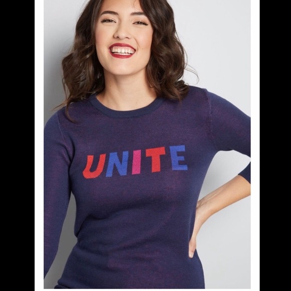 Modcloth Sweaters - NWOT MODCLOTH 3/4 sleeve UNITE knit sweater